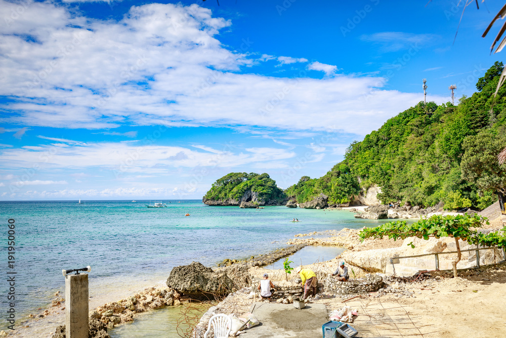 Φωτογραφία Beautiful sea, view from West Cove Resort in Boracay Island in the Philippine