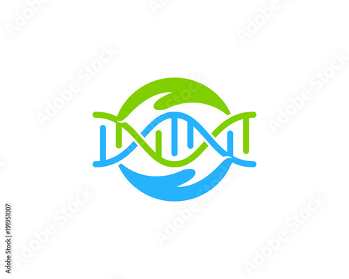 Dna Charity Icon Logo Design Element