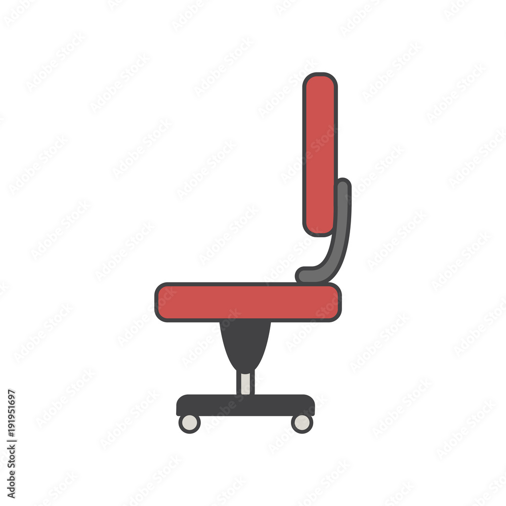 Illustration of office chair icon Illustration of office chair icon