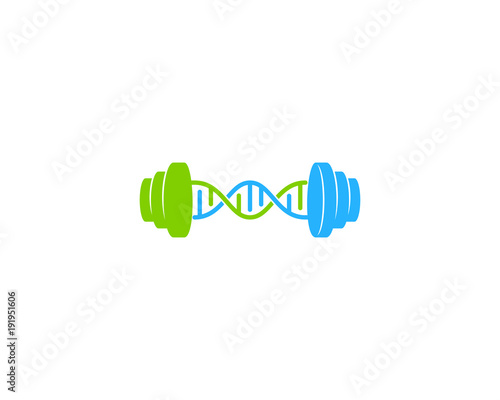 Gym Dna Icon Logo Design Element
