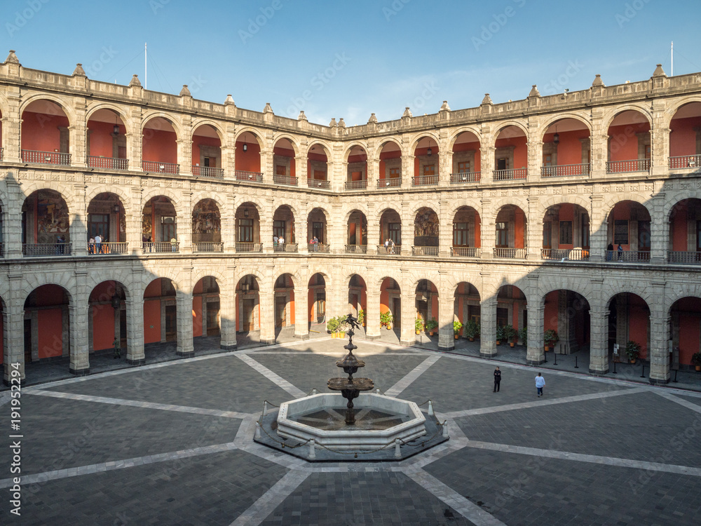 Mexico City, Central America, January 2018[National Palace in Mexico City, historical center zocalo]