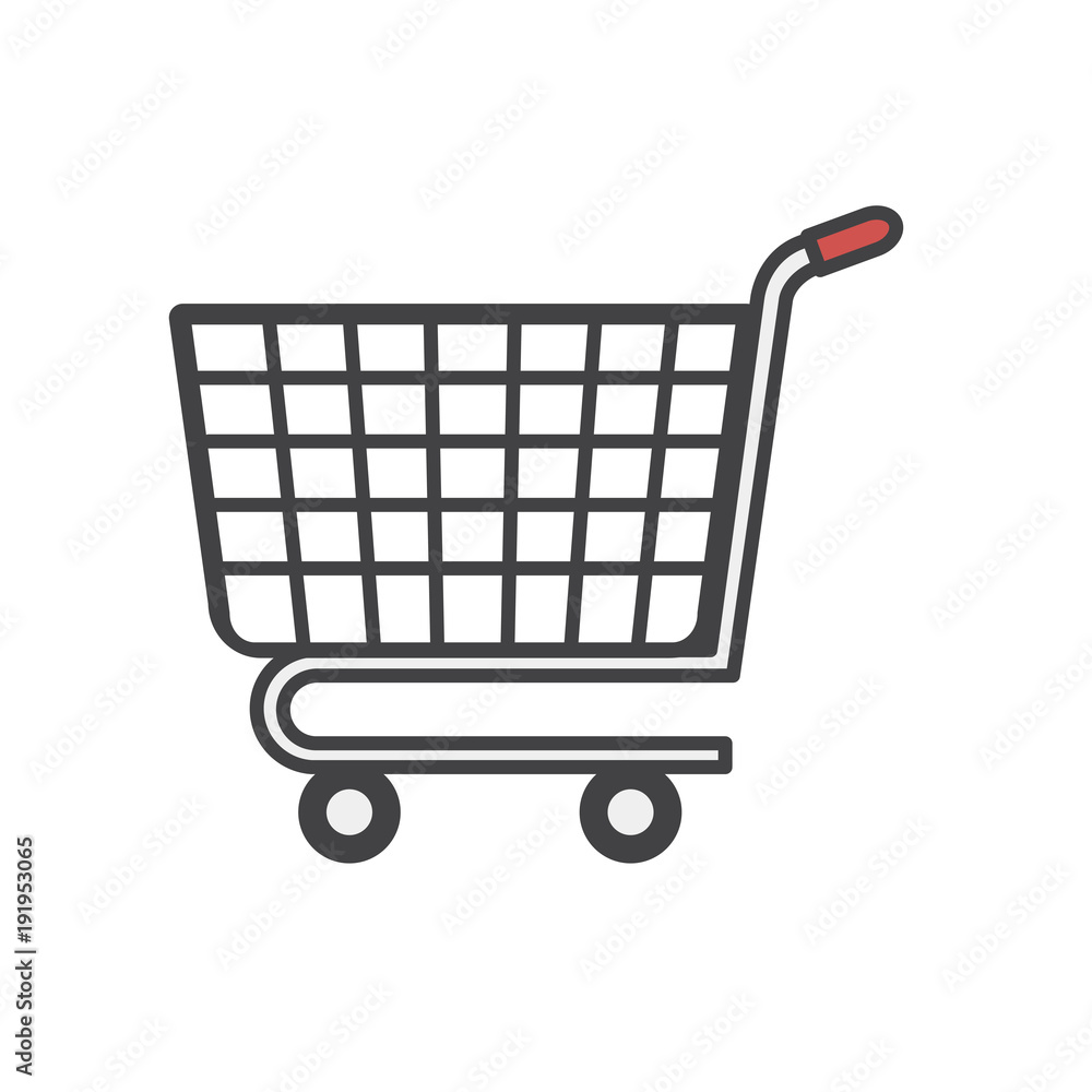 Illustration of online shopping icon Illustration of online shopping icon