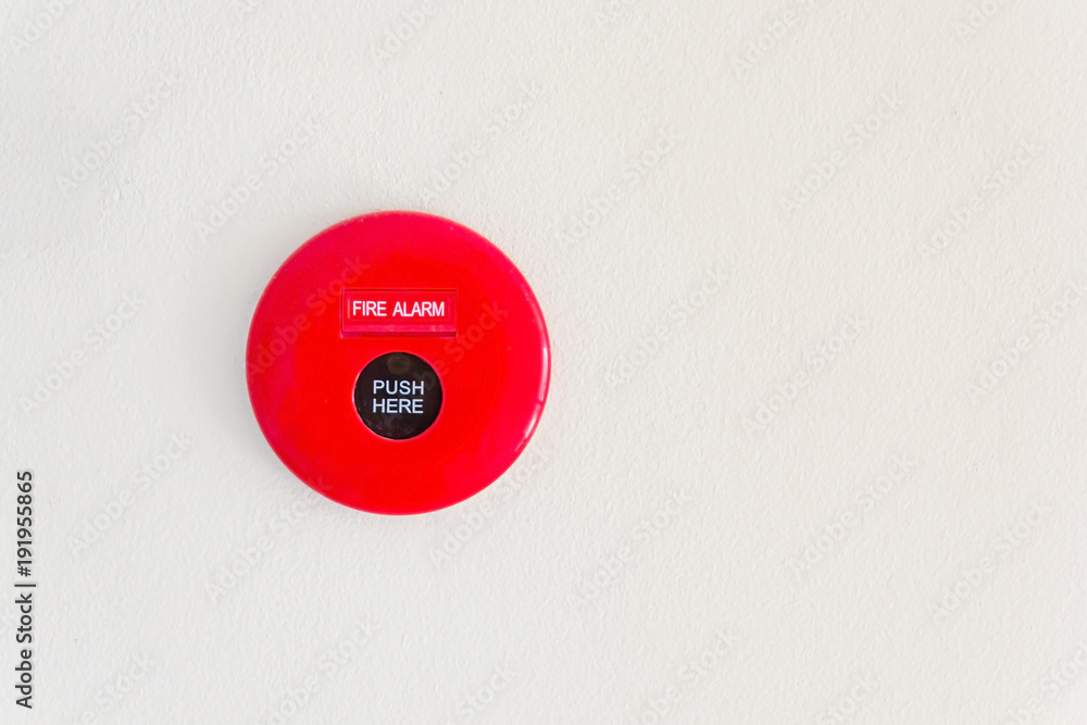fire alarm mounted on cement wall for warning and security system fire alarm mounted on cement wall for warning and security system