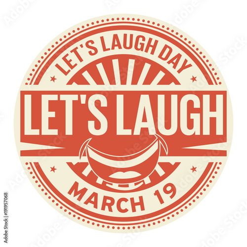 Lets Laugh Day stamp