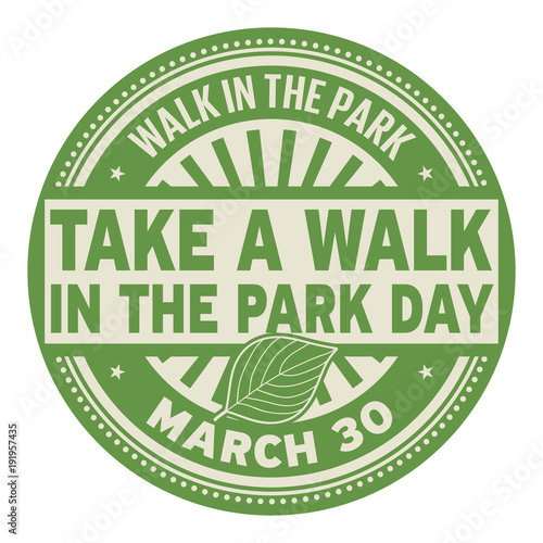 Take a Walk in the Park Day stamp
