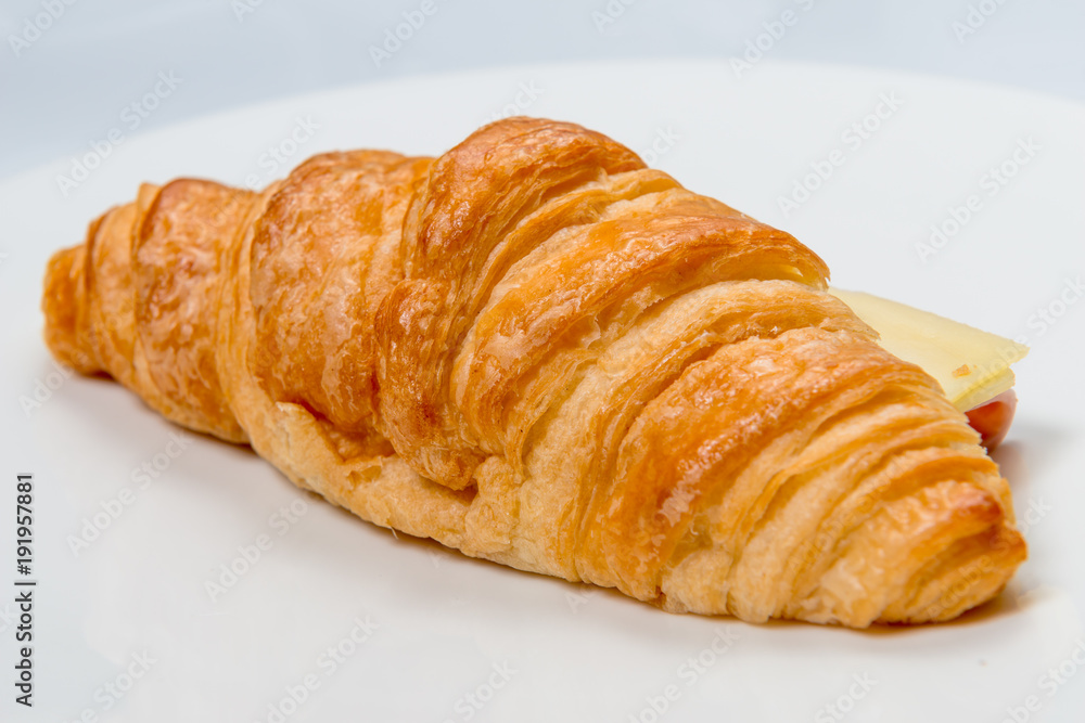 croissant ham and cheese