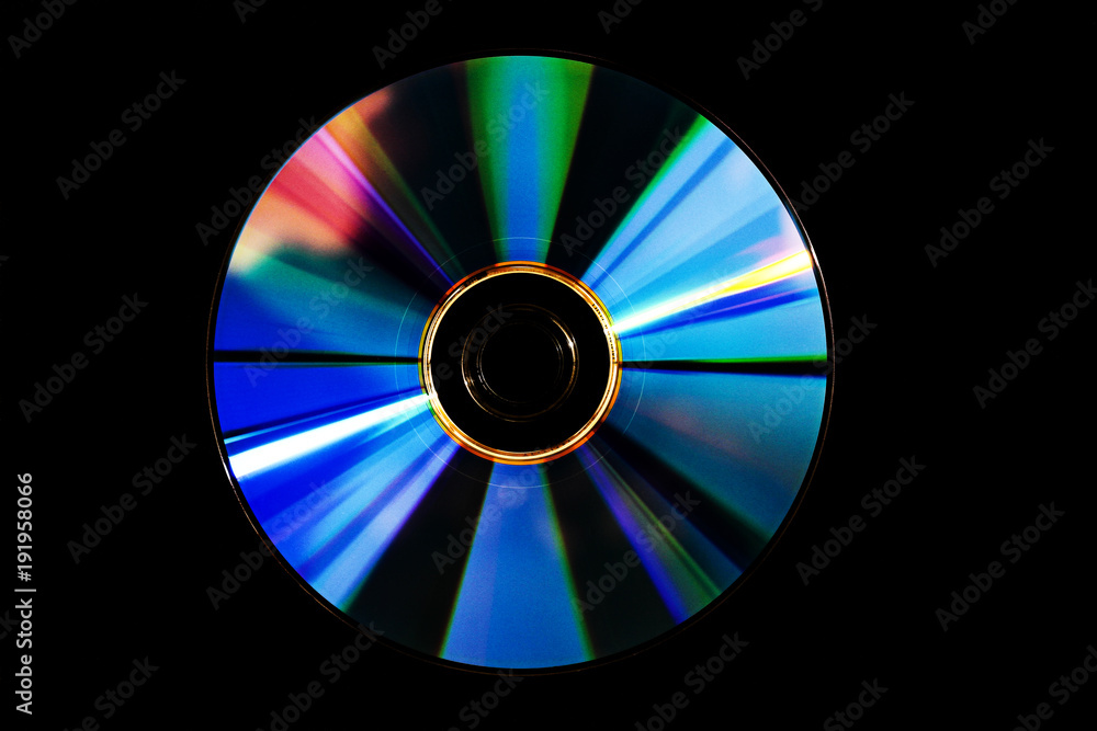 Lichteffekte auf einer Compact Disc Lichteffekte auf einer Compact Disc
