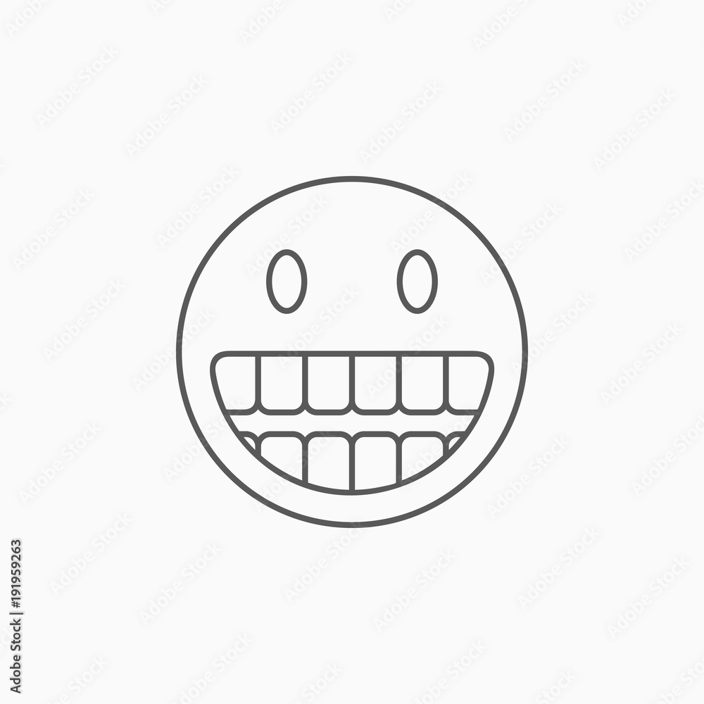 Obraz premium smile icon