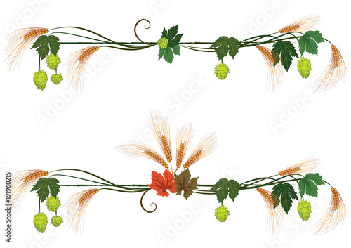 set of floral dividers