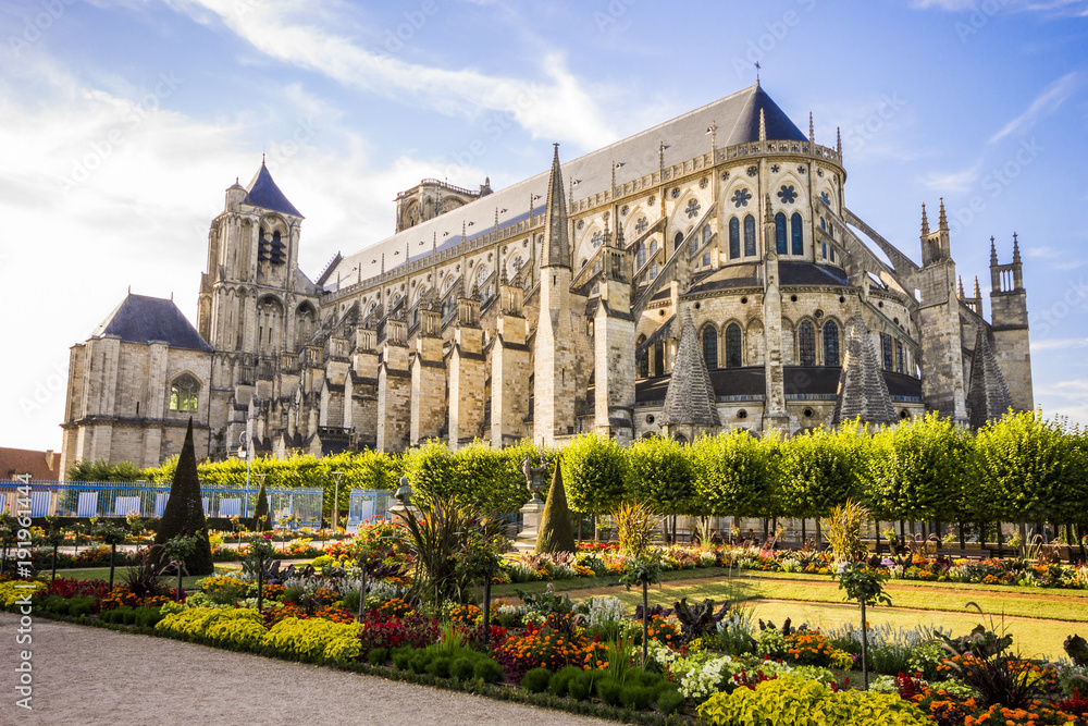 Bourges Cathedral, a Roman Catholic church located in Bourges, France, dedicated to Saint Stephen