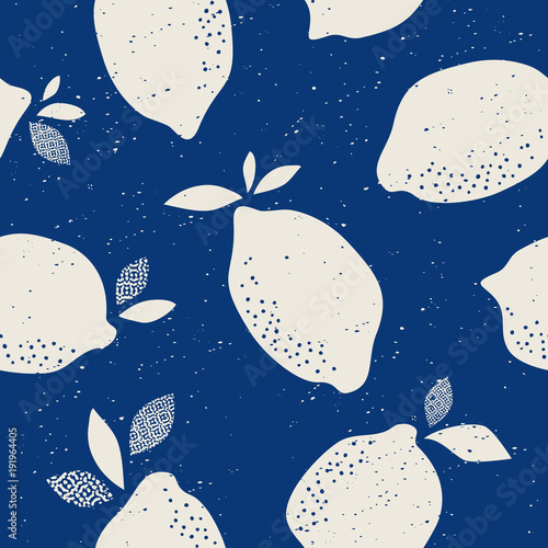 seamless pattern with citrus fruits