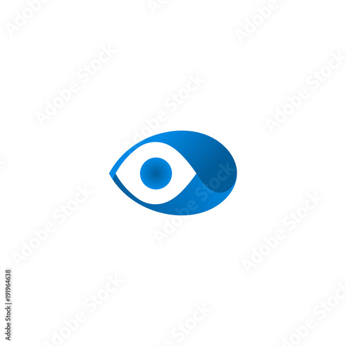 Abstract eye logo, icon vector design element