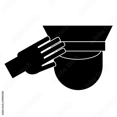 Icon of a saluting serviceman