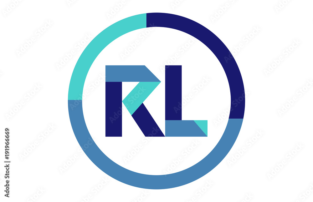 RL Global Circle Ribbon letter Logo RL Global Circle Ribbon letter Logo