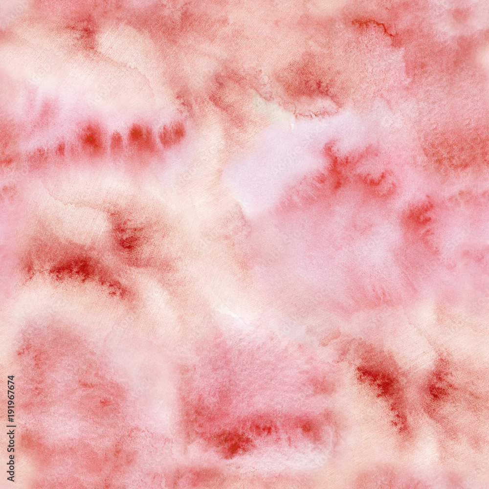 Watercolor hand painted background. pink texture seamless pattern