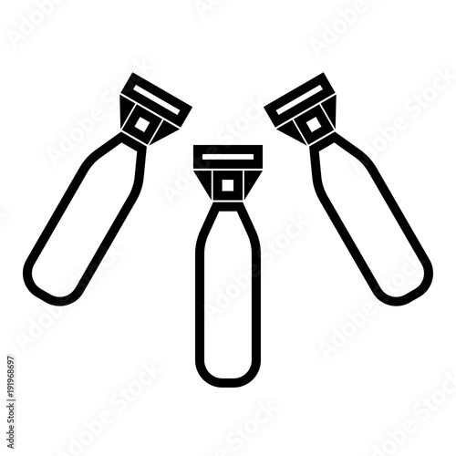 Military air bomb icon Black color icon