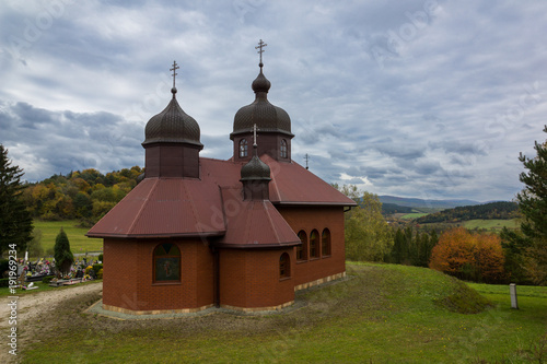 Orthodox church of St. Michael the Archangel in Kulaszne, Bieszczady, Poland