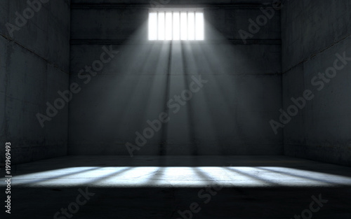 Sunshine Shining In Prison Cell Window photo