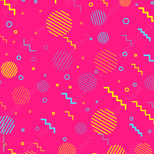 Pink abstract retro elements web background