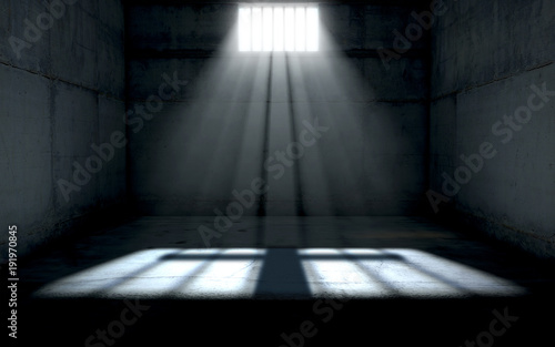 Sunshine Shining In Prison Cell Window photo