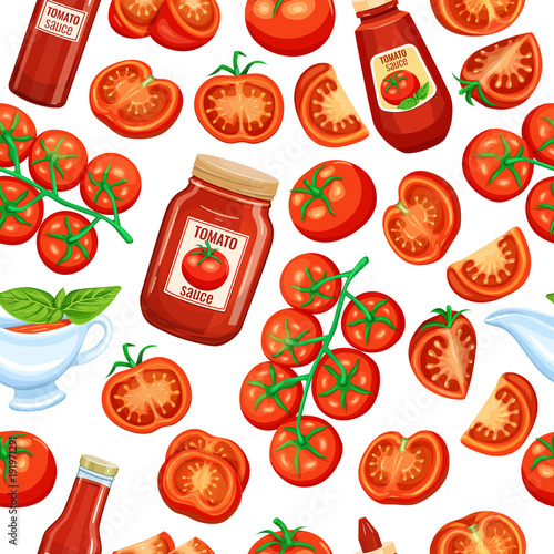 red tomato with sauce