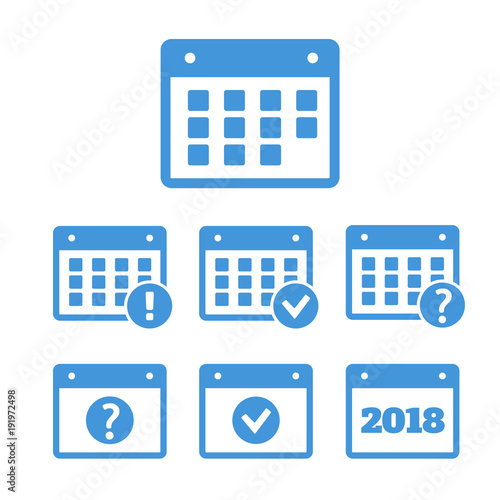 Event icon. Annual plan vector. Vector Calendar Icons