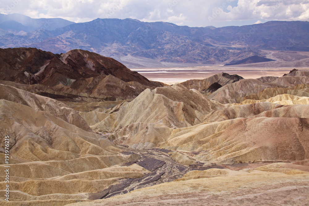 View from Zabriskie Point in Death Valley in California in the USA
