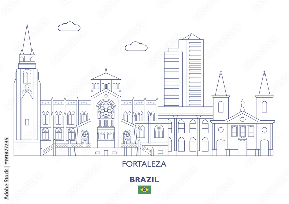 Fortaleza City Skyline, Brazil
