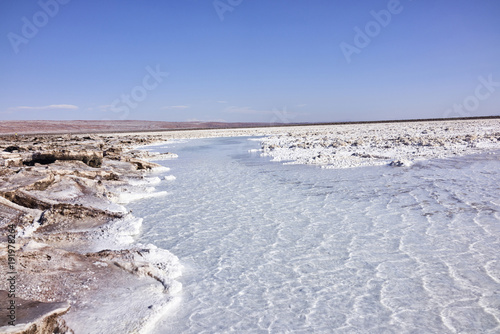 Atacama Salt Lake Flats Terrain Panorama