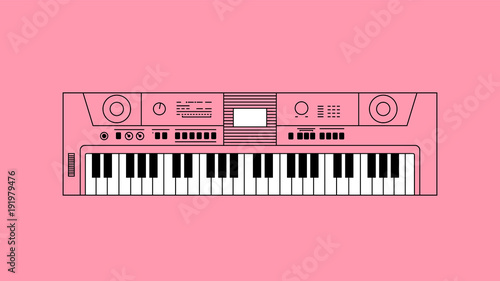 Synthesizer flat design