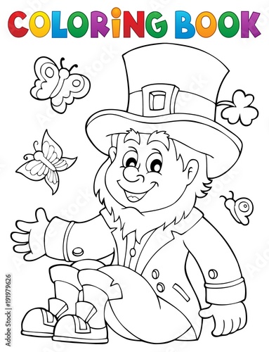Coloring book leprechaun 3