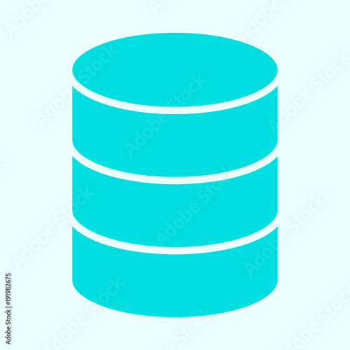 Database Icon. Vector Simple Minimal 96x96 Pictogram photo