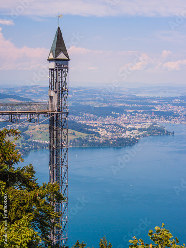 Hammetschwand lift, Bürgenstock, Lucerne, Nidwalden, Lake Lucerne Hammetschwand lift, Bürgenstock, Luzern, Nidwalden, Vierwaldstättersee