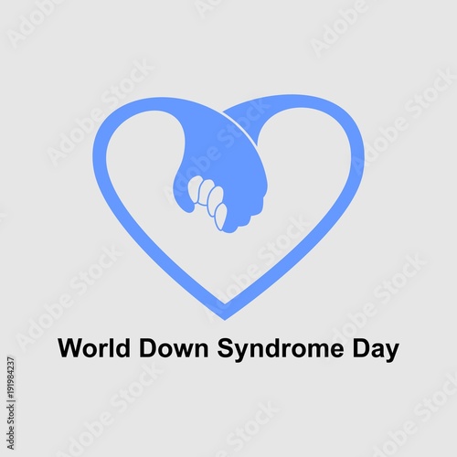 world down syndrome day. logo. poster. sticker
