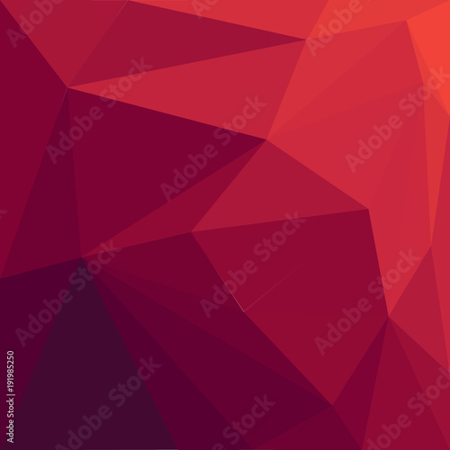 red low poly abstract background vector design