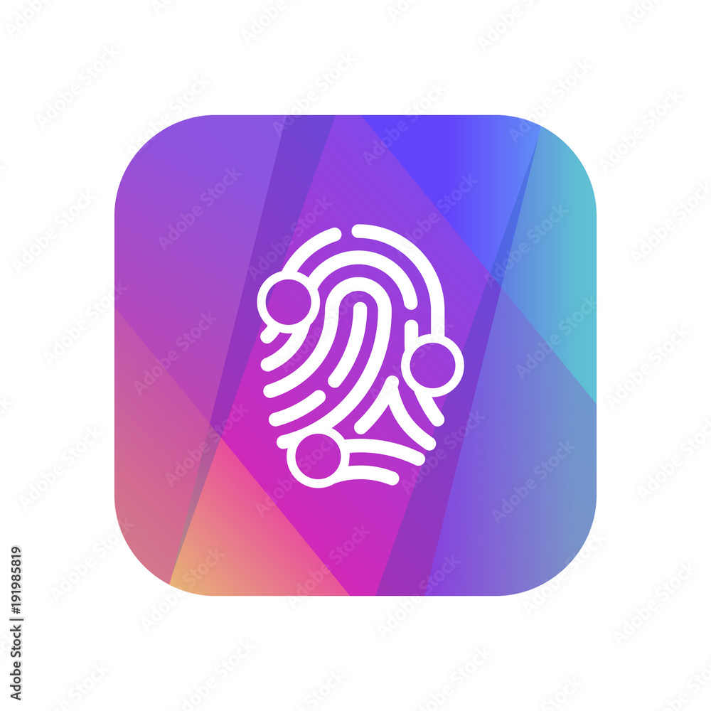 Multi-Color App Button Multi-Color App Button