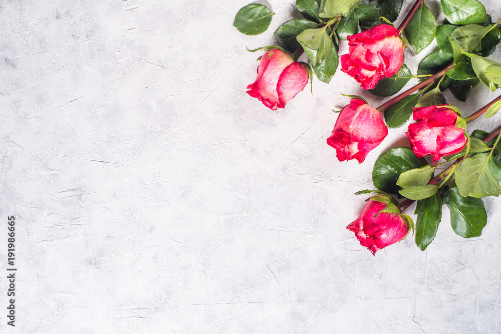 Red rose flower and present box on wooden table. Red rose flower and present box on wooden table.