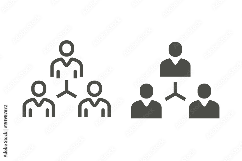 Management consulting vector icon. Management consulting vector icon.