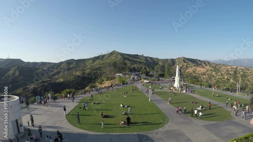 Los Angeles Landscape Hills Griffith Observatory Tourist, 4K
