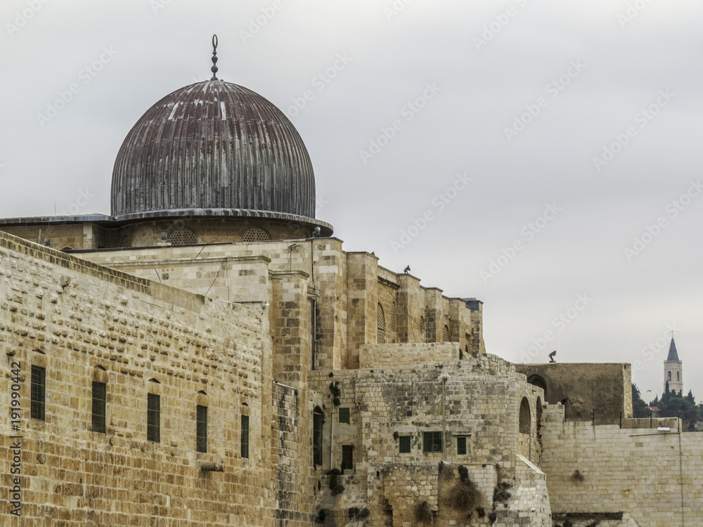 Jerusalem, Israel -  Al-Aqsa Mosque in Old City of Jerusalem, Israel