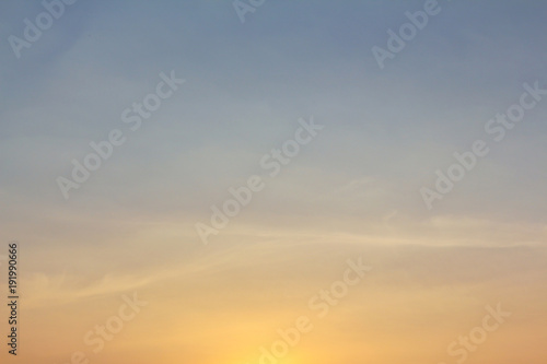 Sunrise or sunset sky with clouds line © A NON