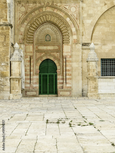 Jerusalem, Israel -  Detail of the Al-Aqsa Mosque on Temple Mount in the Old City of Jerusalem, Israel