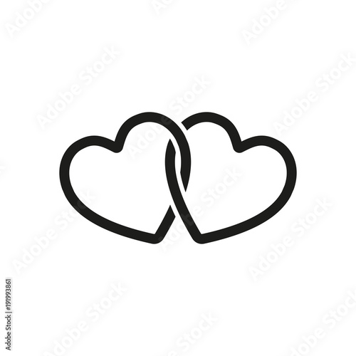 linked hearts icon
