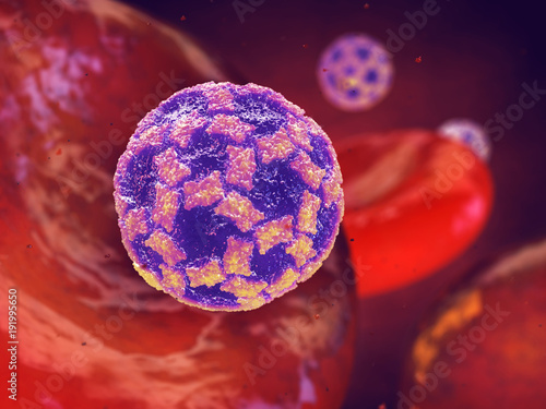 Canvas-taulu Norovirus is the most common cause of viral gastroenteritis , Highly contagious