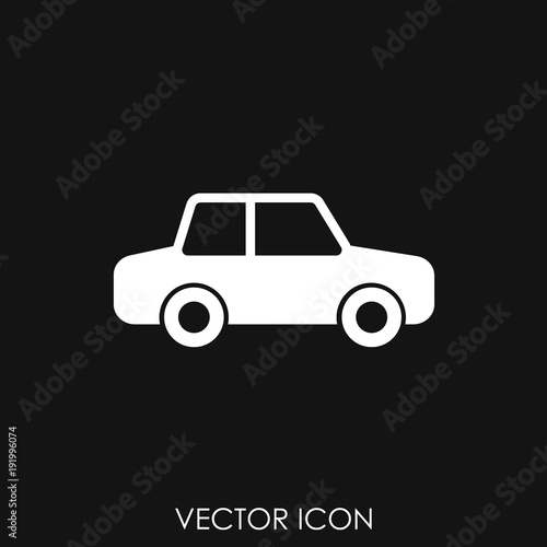 Simple Car Icon Vector