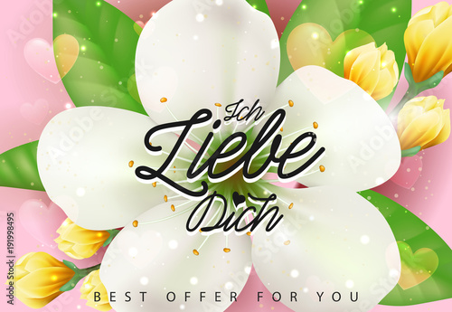 Ich Liebe Dich Best Offer Lettering