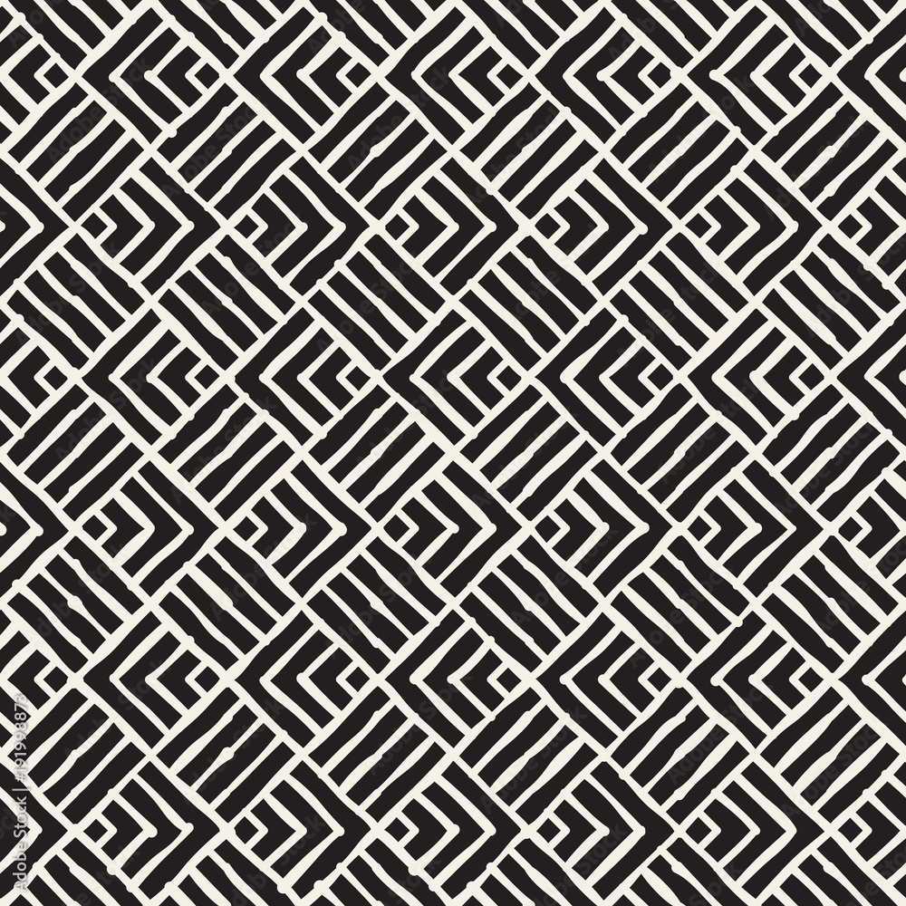 Seamless abstract hand drawn pattern. Vector freehand lines background texture. Ink brush strokes geometric design. Seamless abstract hand drawn pattern. Vector freehand lines background texture. Ink brush strokes geometric design.