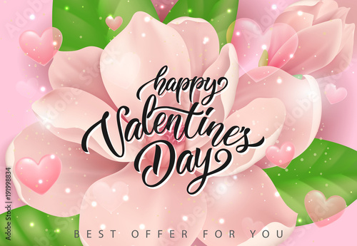 Valentines Day Best Offer Lettering