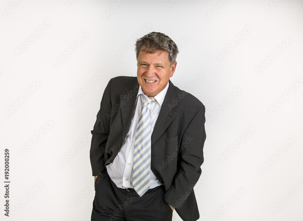 handsome businessman on white background handsome businessman on white background