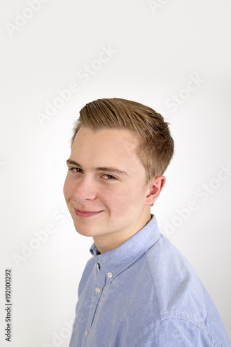 portrait of happy smiling boy